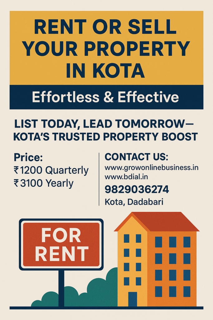 Rent & Sell Your Property in Kota