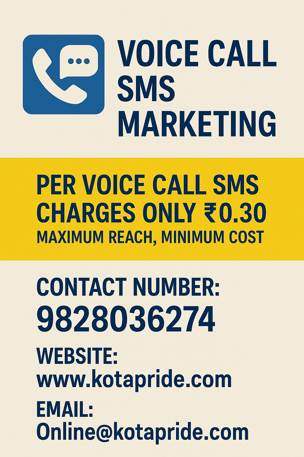 Voice Call SMS Marketing