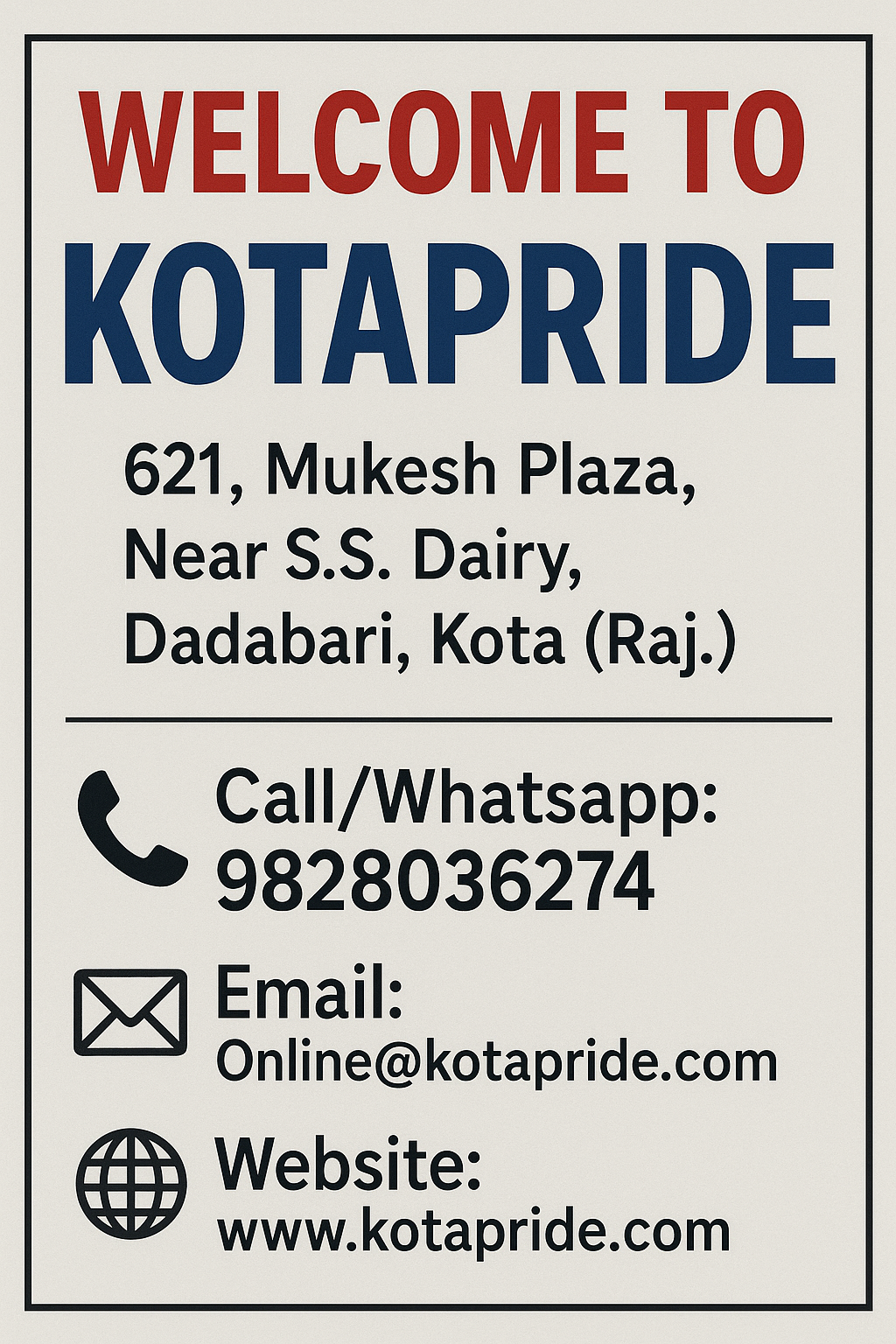 Welcome to Kotapride-Kotapride Details