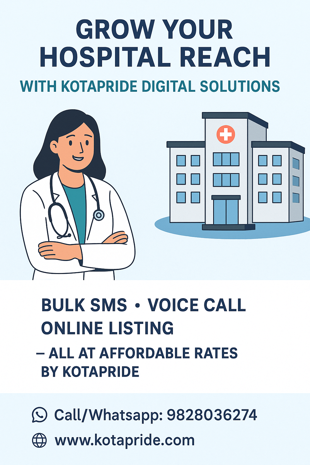 Bulk SMS • Voice Call • Online Listing — All at Affordable Rates by Kotapride
