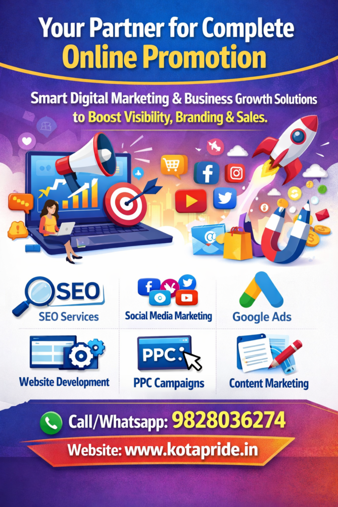 Kotapride.in – Professional Digital Marketing & Online Business Growth Solutions Platform