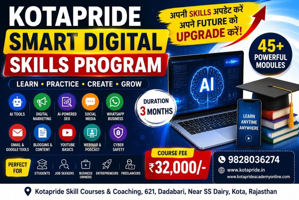 Digital Marketing Coaching in Kota | AI Skill Development Program